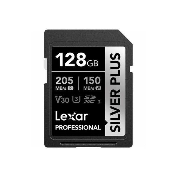 Lexar Scheda SD 128GB Silver Plus V30 Lexar Scheda SD 128GB Silver Plus V30